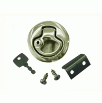 Door Flush Ring Pull with Lock Made of s.steel aisi 316 - D 62 mm x D 48 mm - SM48011 - SMR